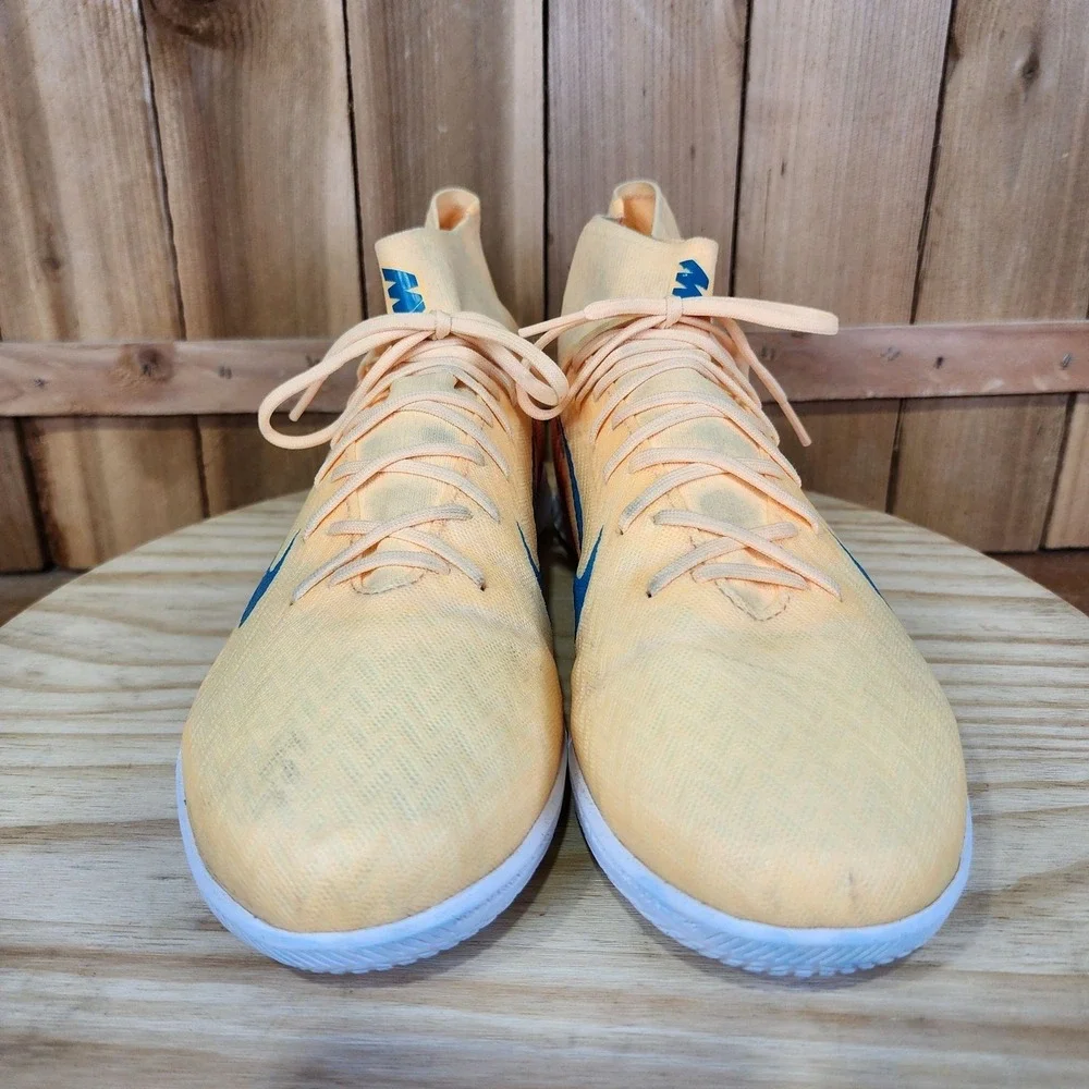Nike Zoom Mercurial Superfly 10 Academy Shoes Mens 10.5 Yellow Soccer Indoor
